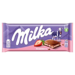 Milka - Czekolada mleczna Strawberry - 100 g