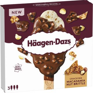 Helado Macadamia Nut Brittle, Caja 3X80Ml 240 Ml