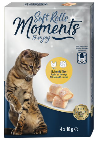 Moments Soft Rolls Kurczak, Ser 4x10g