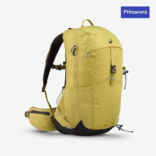 Mochila de montaña y trekking 25L Quechua MH500 amarillo caqui.Talla única Verde