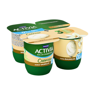 Activia 0% Vainilla Cremoso 4x120g