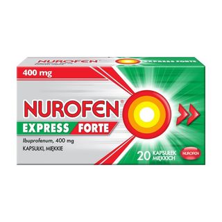 Nurofen Express Forte, 400 mg, kapsułki miękkie, 20 szt.