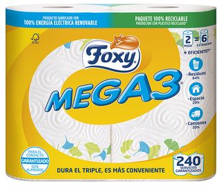 Foxy 2 rollos cocina mega 3 triple