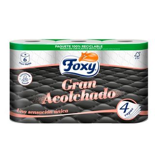 Papel Higiénico Foxy Gran Acolchado 6 Uds.