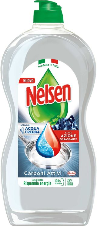 NELSEN DETERSIVO PIATTI CARBONI ATTIVI 850ML   HEN7871