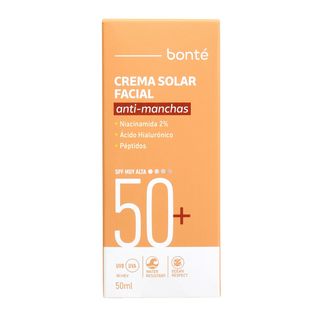 Bonté Crema Solar Facial Antimanchas SPF50+ 50Ml (303580)