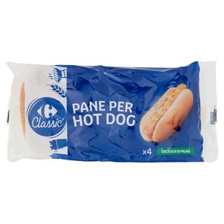 Carrefour Classic Pane per Hot Dog 4 x 62,5 g