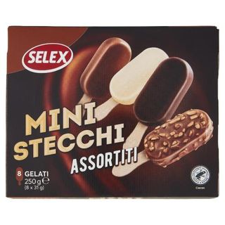 Selex 8 Ministecchi di Gelato Assortiti 250 g