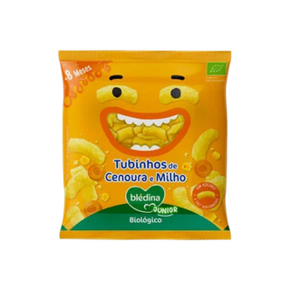 Snack Infantil Tubinhos de Cenoura e Milho Bio +8 Meses Blédina 20G