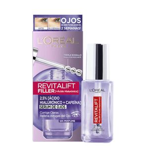 Contorno De Ojos Serum Revitalift Filler 2,5 Ácido Hialurónico + Cafeína - L'Oréal París - 16 Ml (283921)