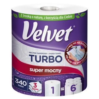 Velvet Turbo Ręcznik papierowy 3-warstwowy 1 szt.