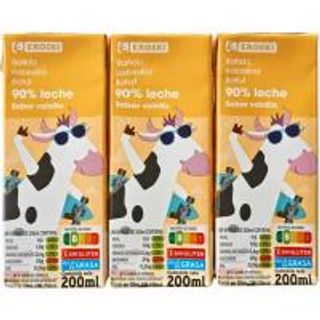Batido De Vainilla Eroski 6X200 Ml. (10825495)