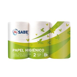 Papel Higiénico 2 Capas Ifa - Sabe 12 Rollos