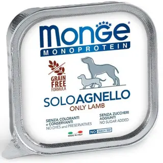 Monge dog gr.150 pate monoproteico solo agnello
