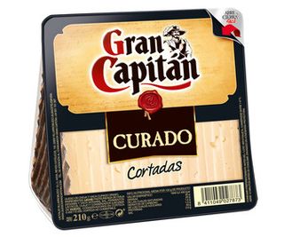 Queso Cortado Curado de Oveja y Vaca Gran Capitán Cortadas 230 G.