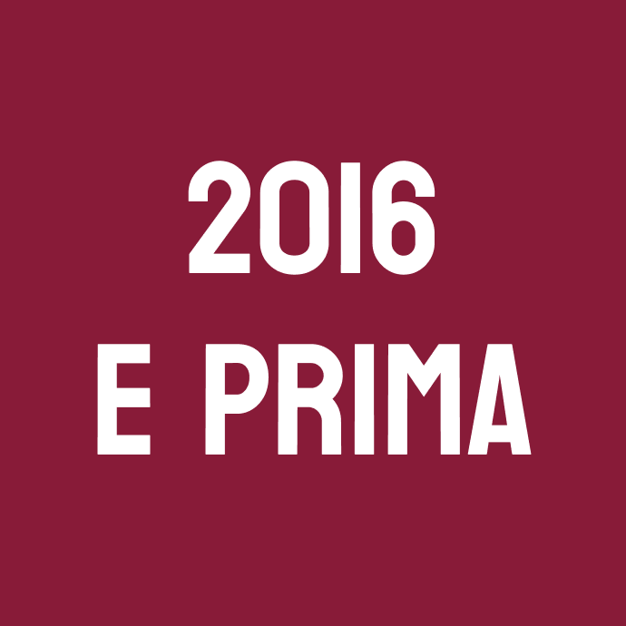 2016 e annate precedenti