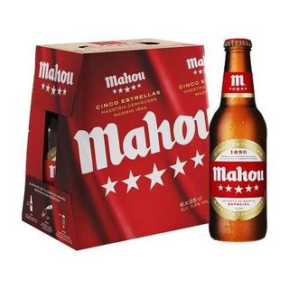 Cerveza Mahou Cinco Estrellas Botella 25 Cl. Pack 6 Uds.