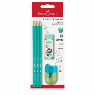 Lapis Grafite HB+Borracha+Afia 3 unidades