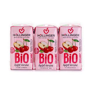 Minibrick Zumo de Manzana y Cereza 600ml Hollinger