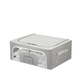 Scatola armadio 50x40x20 cm doppia cerniera e scritta - grigio