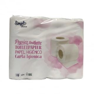 Papel Higiénico 2 Capas Simpl Choice 24 Rollos