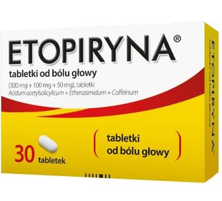 Etopiryna 300 mg + 100 mg + 50 mg 30 tabletek