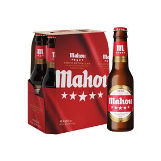 MAHOU Cerveza 5 Estrellas 20Cl P6 Mahou