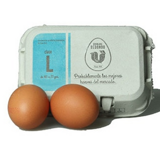 Redondo Huevos de Suelo Talla L 6u