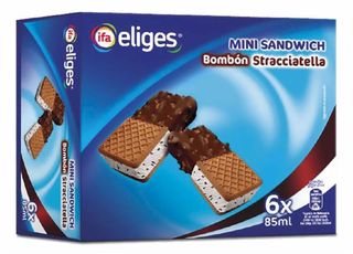 Helado Mini Sandwich Bombon Ifa Eliges P6X85Ml