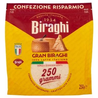 Biraghi Gran Biraghi Formaggio Stagionato Grattugiato Fresco 250 G - 141140
