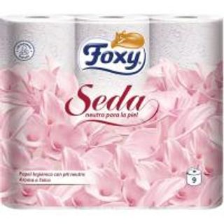 Papel Higiénico Seda Foxy, Paquete 9 Rollos (14636377)