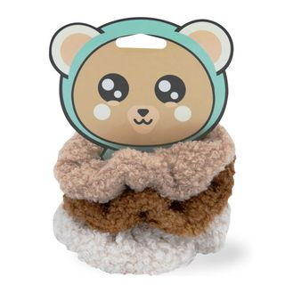 Set 3 Scrunchies Borreguito - Woo oow - Marrón 8435722402832