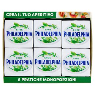 Philadelphia Fantasie formaggio fresco spalmabile alle Erbe - 6x25g