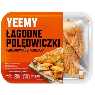 Yeemy Polędwiczki łagodne z kurczaka, panierowane 400 g