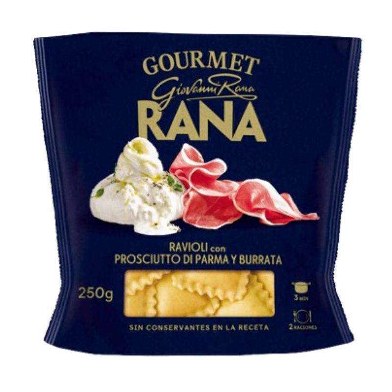 Rana Ravioli Presunto Parma e Burrata 250g