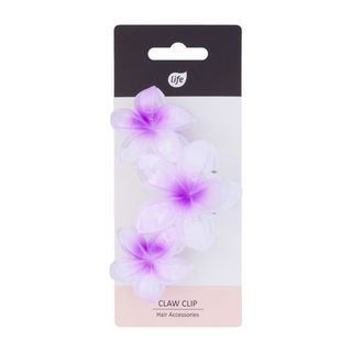 Life Klamra do włosów kwiat duża hawajski fioletowa 1 szt.