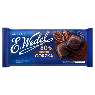 E.Wedel Czekolada mocno gorzka 80%, 80 g