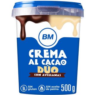BM Crema De Cacao Y Avellanas 2 Sabores 500 G