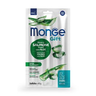 Monge gift dog sticks skin support 45g salmone