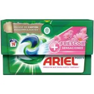 Detergente En Cápsulas Ariel Sensaciones, Caja 19 Dosis