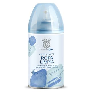 Ambientador Automático Ropa Limpia Super Paco De Dia Spray 250 Ml