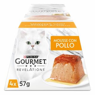 Comida Gato Gourmet Revelations Mousse Pollo P4X 57Gr