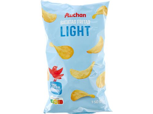 BATATAS AUCHAN FRITAS LISAS LIGHT 150G