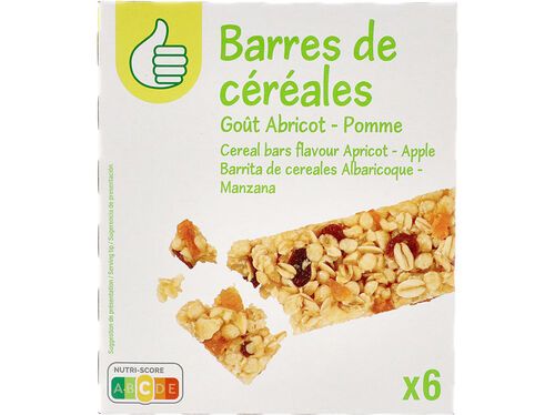 BARRA DE CEREAIS POLEGAR ALPERCE E MAÇÃ 126G 6UN