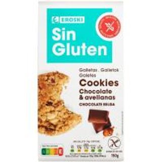Cookies De Choco C/ Leche-Avell. S/ Gluten Eroski, Paquete 150 G (20385753)