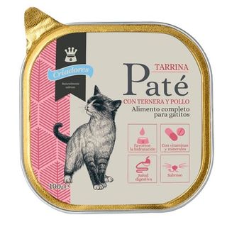 Criadores Ternera Y Pollo En Paté Tarrina Para Gatitos 0.1Kg