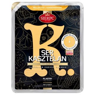 Sierpc Ser żółty Kasztelan klasyczny w plastrach, 380 g