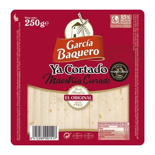 Queso Curado Ya Cortado García Baquero 225 Gr