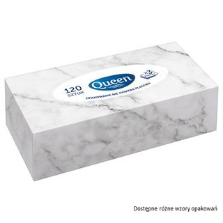 Queen Chusteczki higieniczne 3-warstwowe, 120 szt.