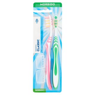Carrefour Spazzolino Classic Morbido 2 pz